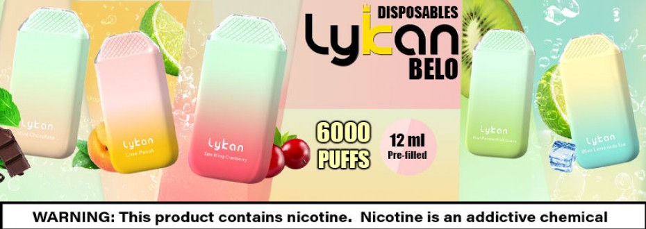 Lykan Belo - 6000 Puffs Disposables